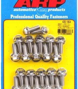 arp oil pan bolt kit chevy bb w/alu timing cover hex