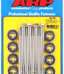 arp sb chevy geniii iv/ls w/.750 spacer ss hex vlve cvr bolt