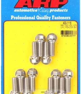 arp sb chevy ss hex .875 uhl header bolt kit