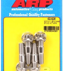 arp stud kit of 4 m10x1.25 48.00mm