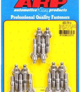 cast alum covers ss 12pt valve cover stud kit. 14pc