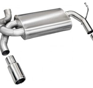 corsa axle back 2.5" dual rear single 3.5" wrangler 07 18
