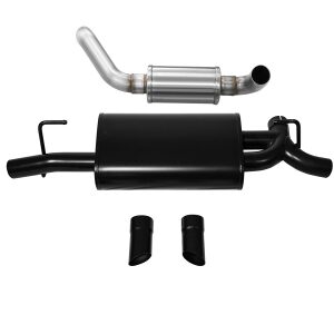 corsa axle back 2.5" dual rear turn downs 2.5" wrangler 3.6