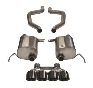 corsa axle back 2.75" dual rear quad 4.5" corvette c7 6.2