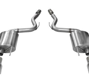 corsa axle back 3.0" dual rear single 4.0" mustang 5.0 15 17