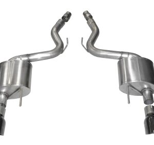 corsa axle back 3.0" dual rear single 4.5" mustang 5.0 15 17