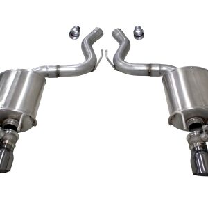 corsa axle back 3.0" dual rear twin 4.5" mustang 5.0 18 22
