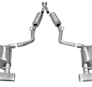 corsa cat back 2.5" dual rear gtx2 3"x7"challenger 5.7 11 14