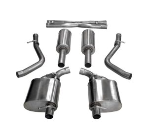corsa cat back 2.5" dual rear none challenger 3.6 15 23