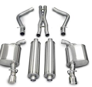 corsa cat back 2.5" dual rear single 3.5" charger 5.7 05 10