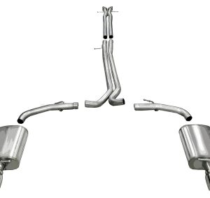 corsa cat back 2.5" dual rear single 4.0" taurus sho 10 19