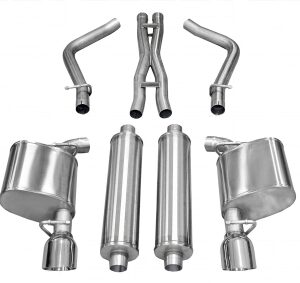corsa cat back 2.5" dual rear single 4.5" 300c 5.7 11 14