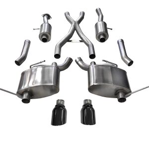 corsa cat back 2.5" dual rear single 4.5" cherokee 3.6 11 21