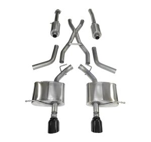 corsa cat back 2.5" dual rear single 4.5" durango 11 22