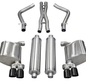 corsa cat back 2.5" dual rear twin 3.0" charger 5.7 11 14