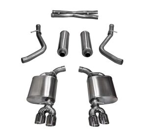 corsa cat back 2.5" dual rear twin 3.5" challenger 5.7 15 16