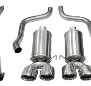 corsa cat back 2.5" dual rear twin 3.5" corvette c6