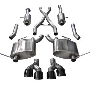 corsa cat back 2.5" dual rear twin 4.0" cherokee 5.7 14 21