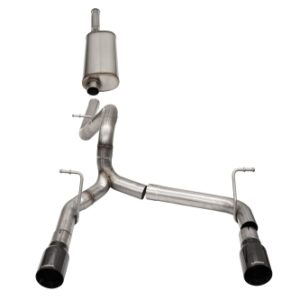 corsa cat back 2.75" dual rear dual outlet 4" wrangler 07 18