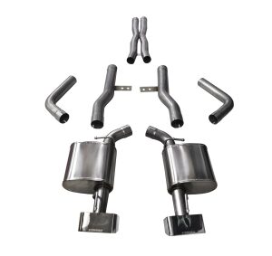 corsa cat back 2.75" dual rear gtx2 3"x7" challenger 6.2/6.4