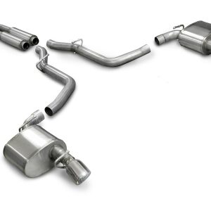 corsa cat back 2.75" dual rear single 4.0" charger 6.1 05 10