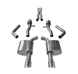 corsa cat back 2.75" dual rear single 4.5" charger 6.2/6.4