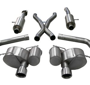 corsa cat back 2.75" dual rear single 4.5" cherokee 6.4