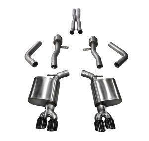 corsa cat back 2.75 dual rear twin 3.5" challenger 6.2 15 22