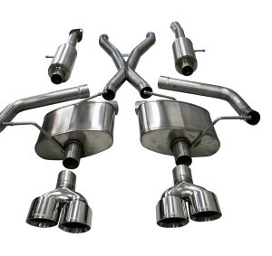 corsa cat back 2.75" dual rear twin 4.5" cherokee 6.2 18 21