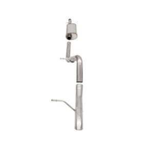 corsa cat back 2.75" single rear turn downs 2.75" wrangler