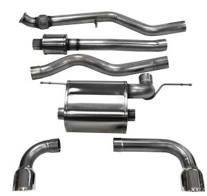 corsa cat back 3.0" dual rear single 3.5" f30 335 rwd