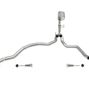 corsa cat back 3.0" dual rear single 4.0" f150 3.5 21 23