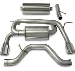 corsa cat back 3.0" dual rear single 4.0" hummer h3