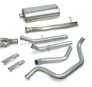 corsa cat back 3.0" dual rear single 4.0" silverado 99 06