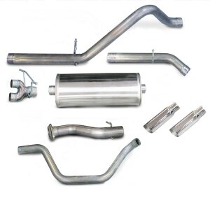 corsa cat back 3.0" dual rear single 4.0" silverado v8 07 08