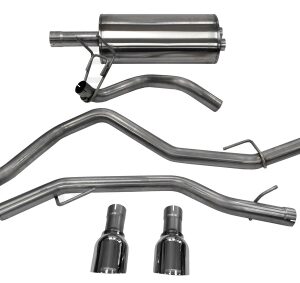 corsa cat back 3.0" dual rear single 4.5" dodge ram 09 20
