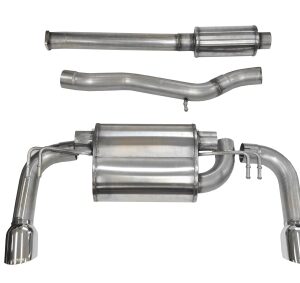 corsa cat back 3.0" dual rear single 4.5" mitsubishi evo x