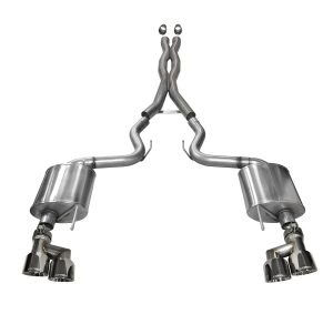 corsa cat back 3.0" dual rear twin 4.0" mustang 5.0 15 17