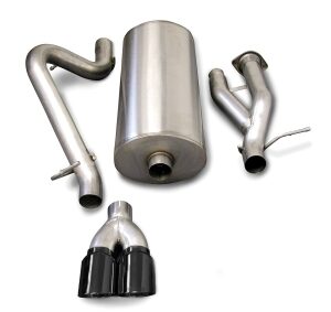 corsa cat back 3.0" single rear twin 4.0" hummer h2