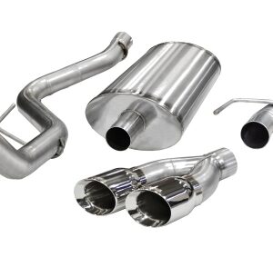corsa cat back 3.0" single side twin 4.0" f150 5.0 11 14