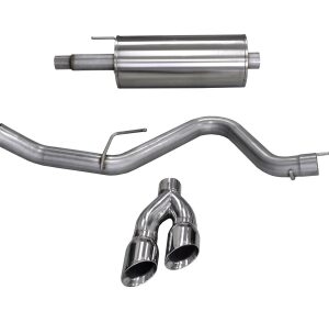 corsa cat back 3.0" single side twin 4.0" f150 5.0 15 20