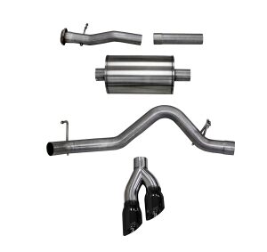 corsa cat back 3.0" single side twin 4" colorado 3.6 15 16