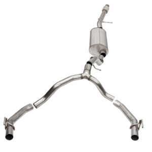 corsa cat back 3.5" to 2.75" dual rear factory bezels 2.75"