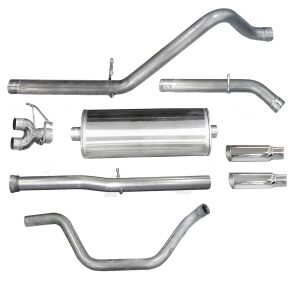 corsa cat back 3" dual rear single 4" silverado 6.2 11 13