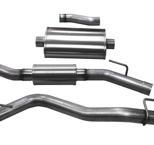 corsa cat back 3" single side single 3" gladiator 3.6 20 23