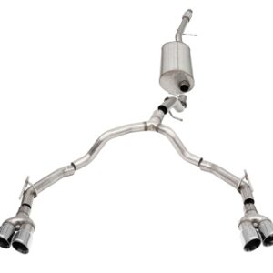 corsa cat back 3" to 2.75" dual rear twin 4" suburban 21 23