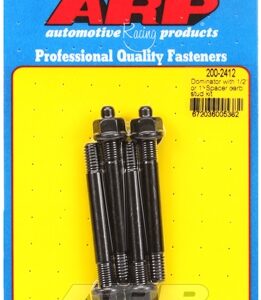 "dominator with 1/2"" or 1"" spacer carb stud kit"