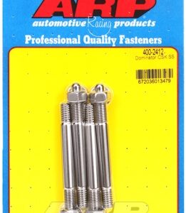 "dominator with 1/2"" or 1"" ss spacer carb stud kit"