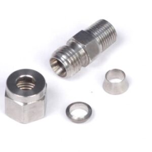 haltech 1/4" stainless compression fitting kit 1/8" npt thre