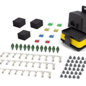 haltech 28 way mini fuse/relay box, waterproof/ grid layout